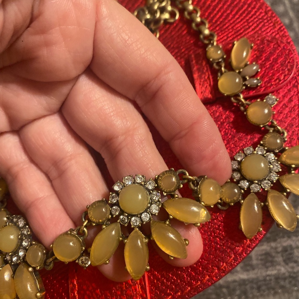 J. Crew statement necklace bling daisy necklace - Picture 2 of 6